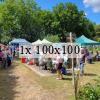 A busy scene around the cake stall & bbq at the 2022 EDAS open day